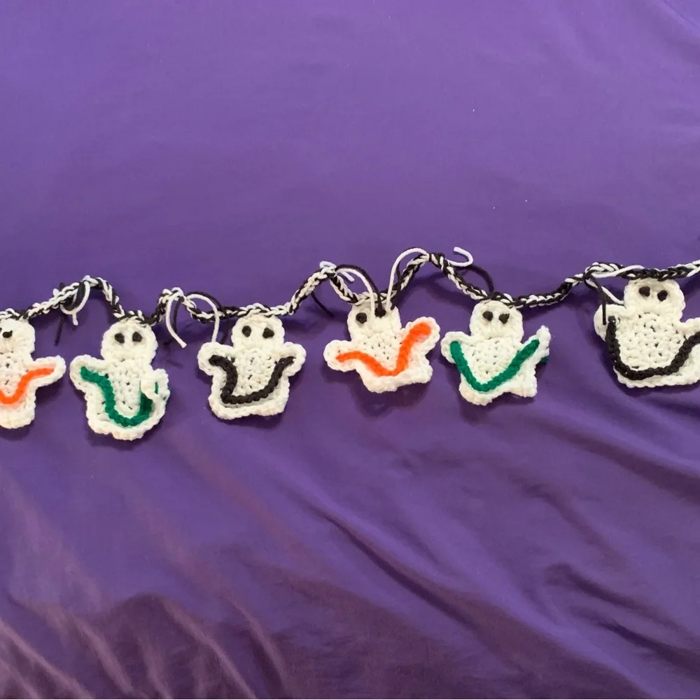 Ghost Garland Eight New Crochet Handmade
